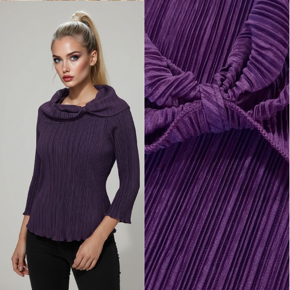 Vtg Y2K super stretchy crinkle top - Coin brand